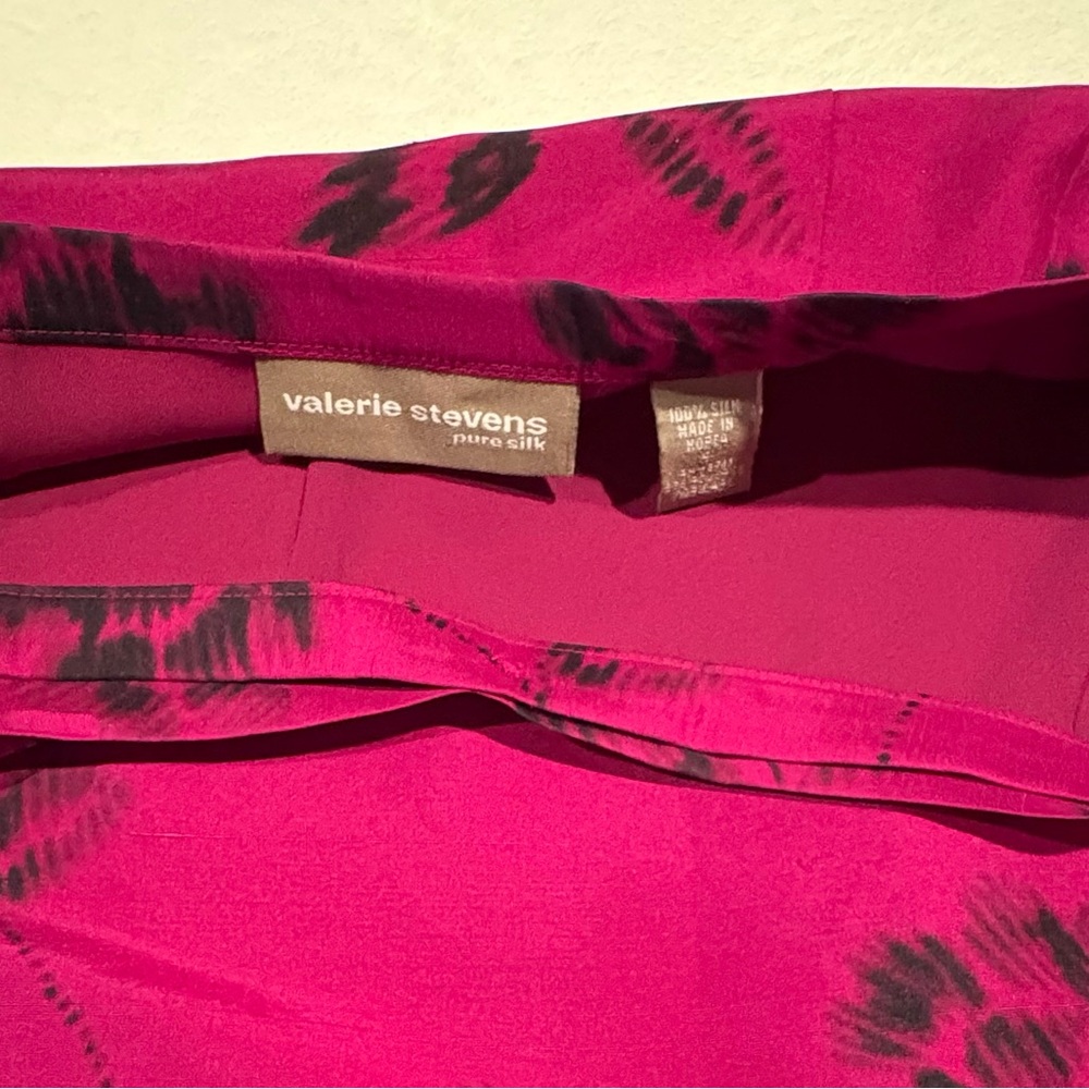 Vintage Valerie Stevens 3 piece silk skirt suit set - Picture 10 of 11